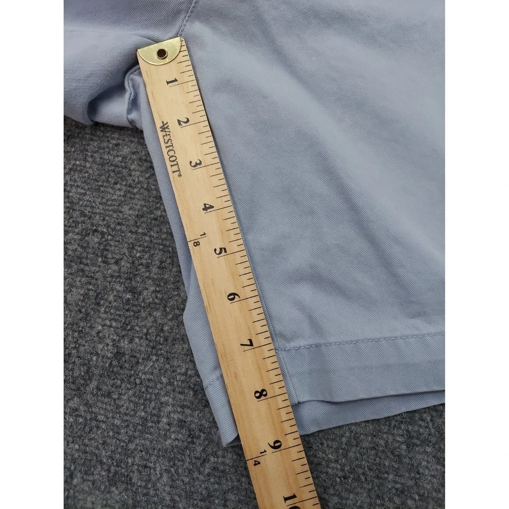 Vtg POLO RALPH LAUREN Shorts Mens 38 Blue Classic Chino Pleated Bermuda Beach